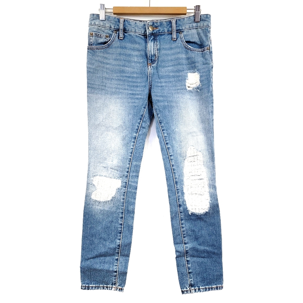 Free People Distressed Skinny Jeans 26